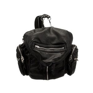 Alexander Wang leather backpack with silver detailing